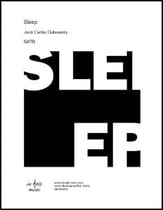 Sleep SATB choral sheet music cover